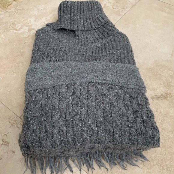 BANANA REPUBLIC Texture Combo Fringe Sweater XS - Picture 8 of 15